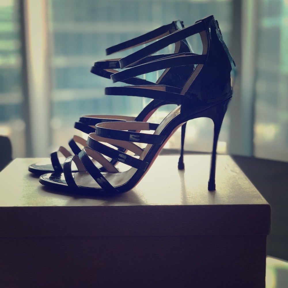 Christian Louboutin Black Patent Leather Heel